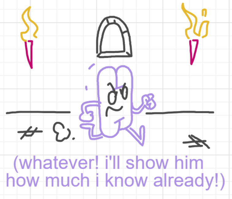 A panel from I've Been Everywhere, Man, episode nine of the Board Boards object show by Furretwalk/WalkingFurret.